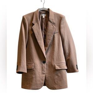 Tan Blazer with Button Details